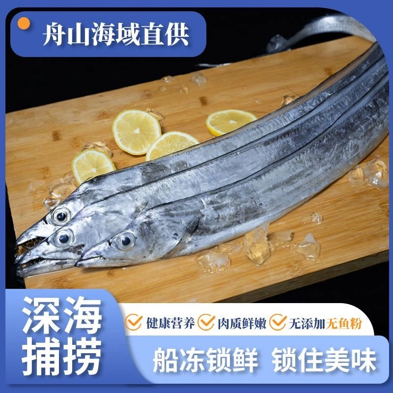 舟山小眼睛带鱼 纯野生东海带鱼 肉质细嫩 可蒸可煮 顺丰冷链次日达