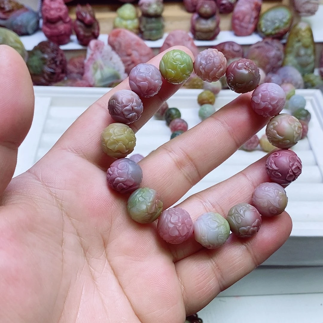 玛瑙/玉髓盐源玛瑙手链未镶嵌