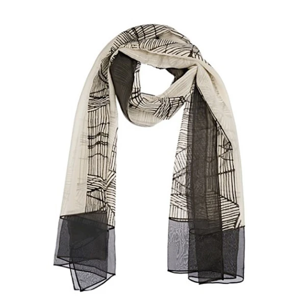 S·DEER圣迪奥经典时尚百搭保暖印花围巾拼色格纹条纹S19383767