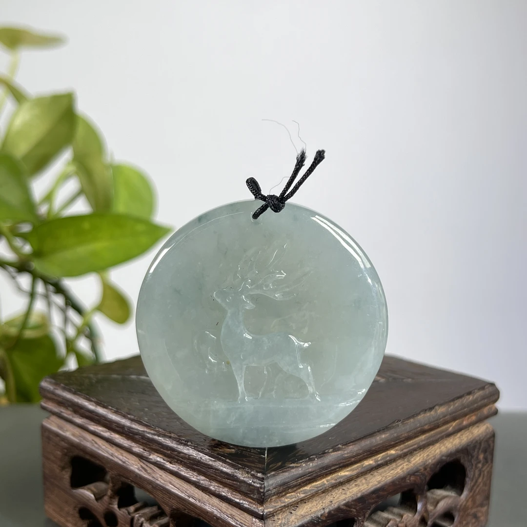 JYB17-118  天然缅甸A货翡翠  一路有你