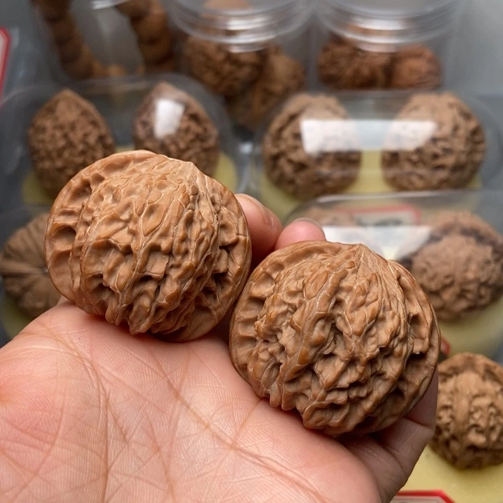 文玩核桃把件坏**鲁磨盘