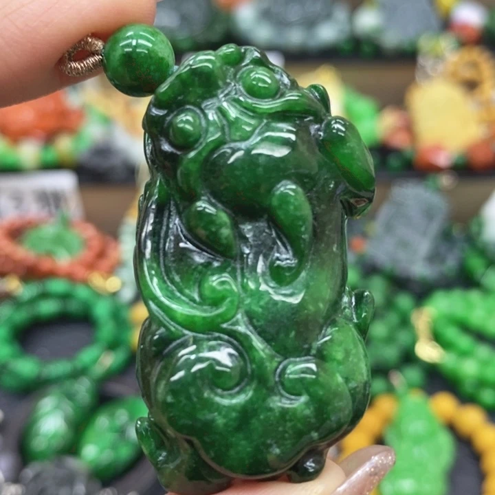 翡翠未镶嵌颈饰项链11