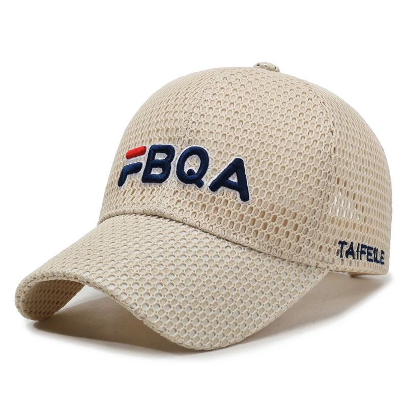 夏季帽子男士户外休闲遮阳帽防晒钓鱼帽透气网眼棒球帽女士鸭舌帽