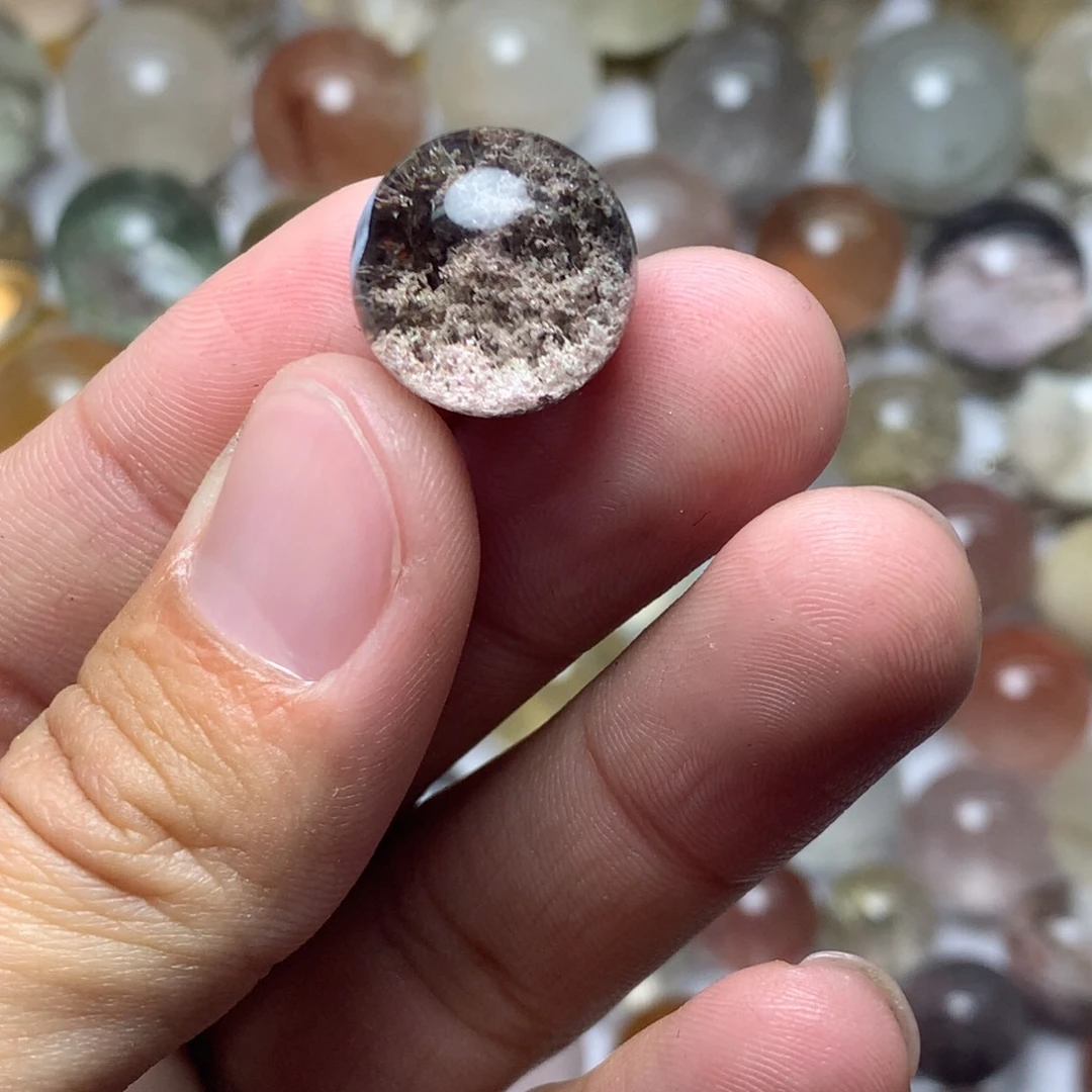 水晶珠宝半成品未镶嵌幽灵球