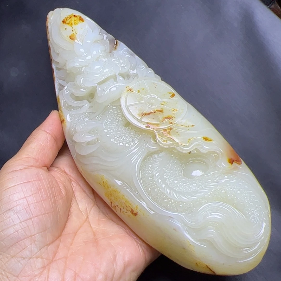 和田玉未镶嵌摆件L*g