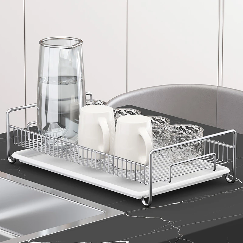 水杯架厨房台面杯具收纳架保温瓶茶杯咖啡收纳架沥水托盘架