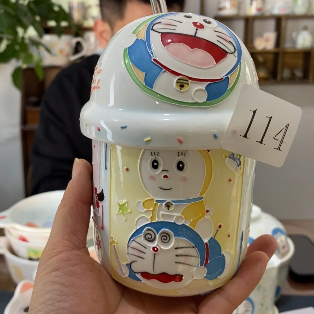 瓷片景德镇釉下彩手绘