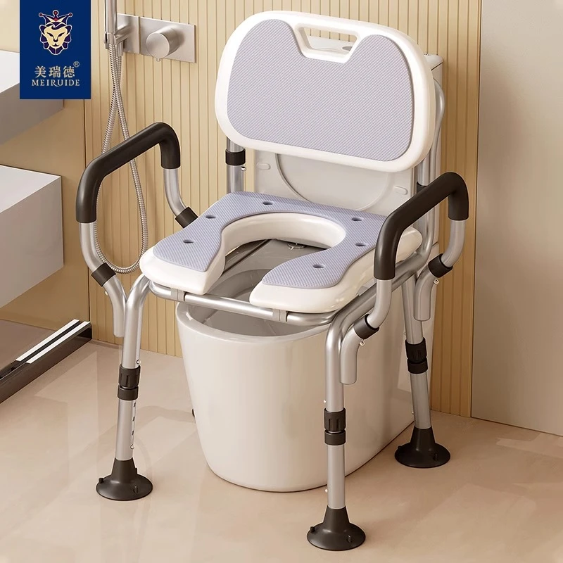 老人专用洗澡椅卫生间防滑坐便椅浴室孕妇老年人淋浴椅折叠洗澡椅