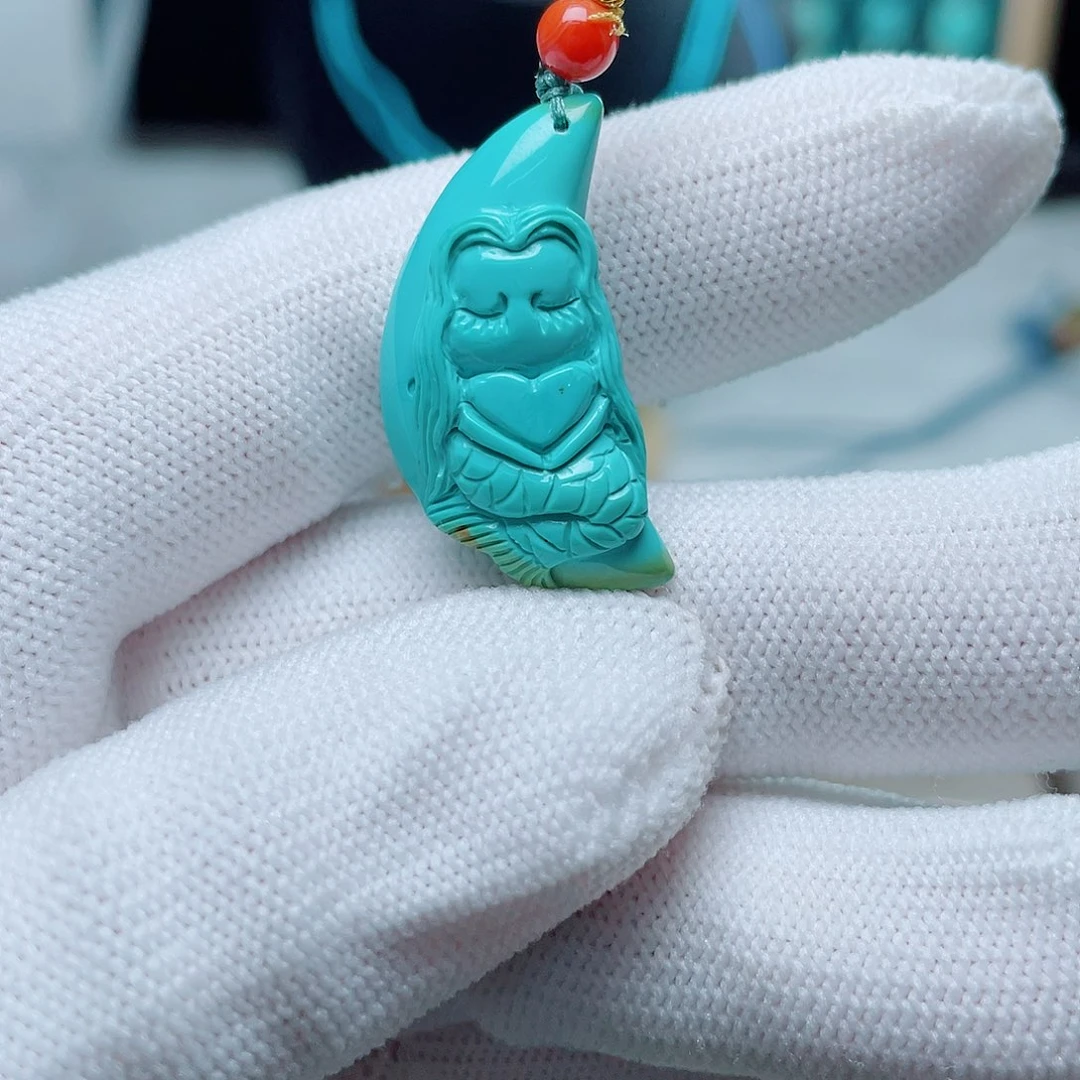 未镶嵌绿松石珠宝半成品