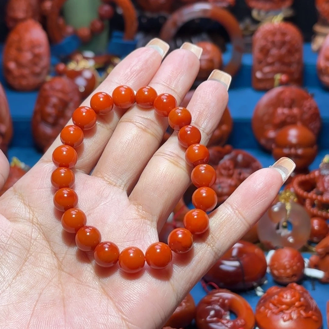 未镶嵌雕刻南红玛瑙P***䨞