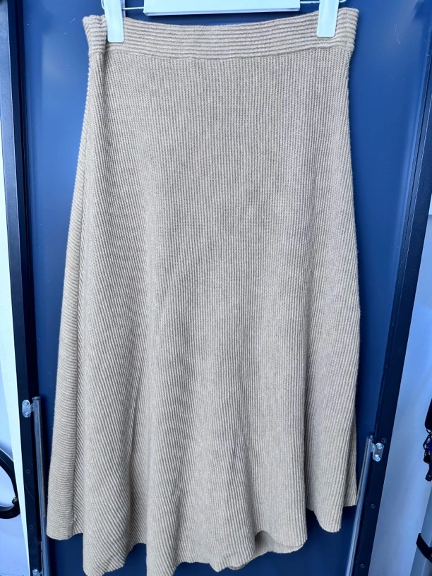 SN品牌女装专柜正品设计师款半裙不规则长裙