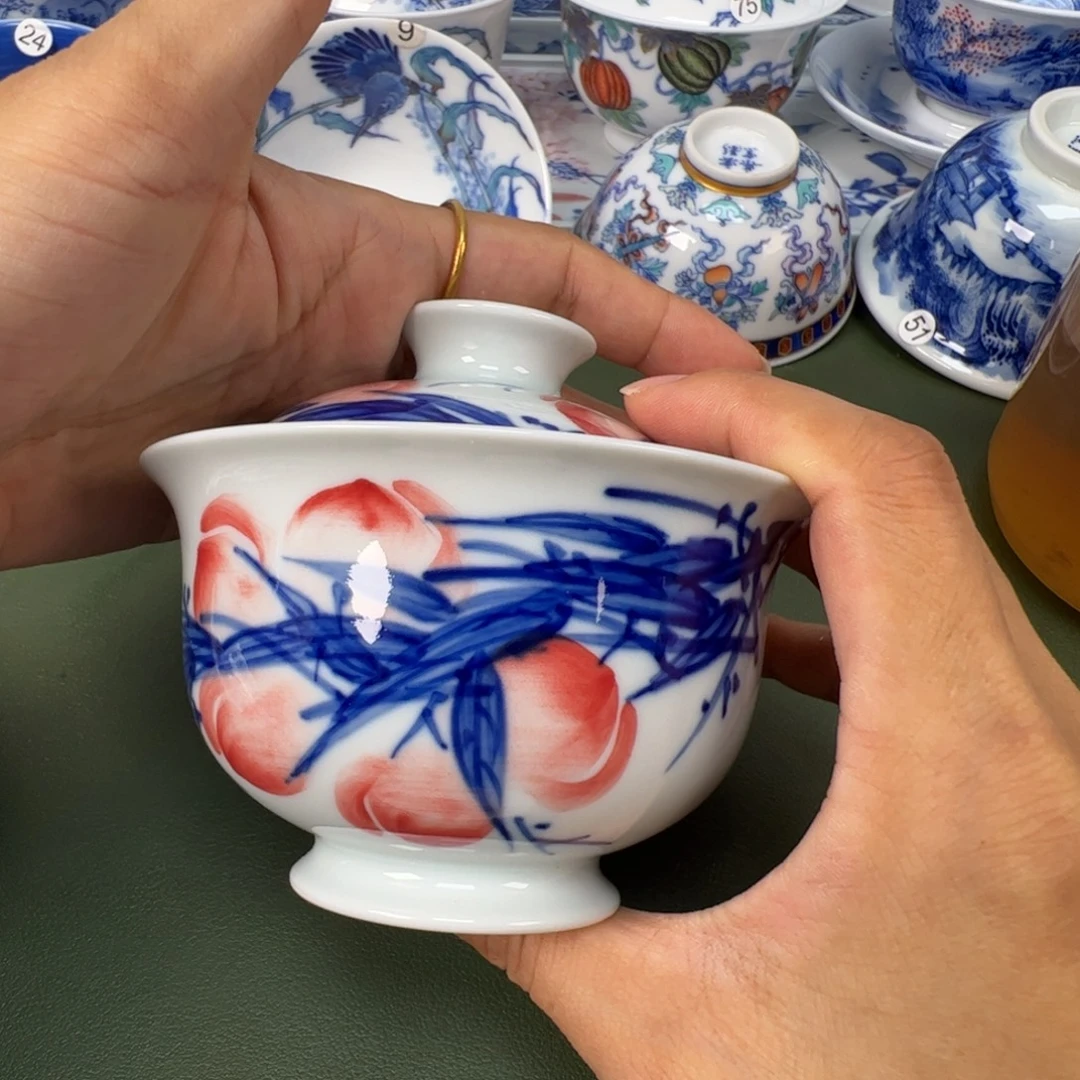 景德镇纯手工纯手绘茶具木木78
