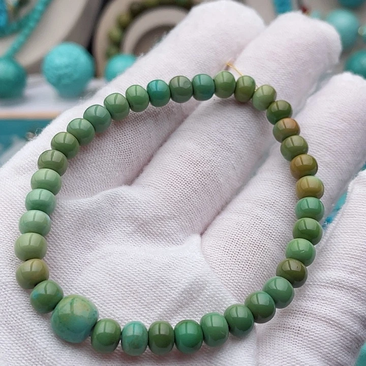未镶嵌绿松石珠宝奇石5.5mm