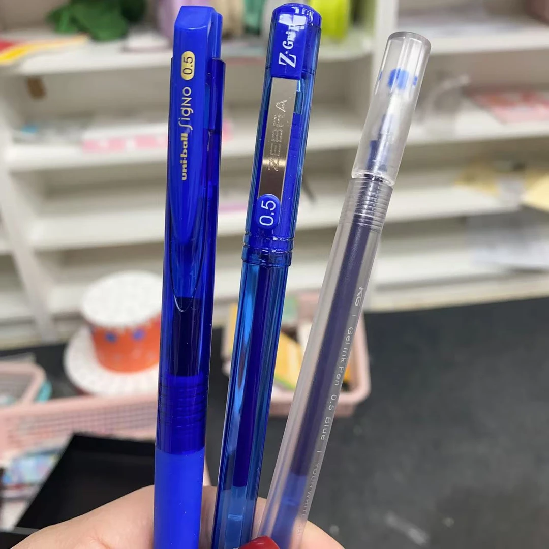 【蓝笔3支装】日系进口蓝色标记笔