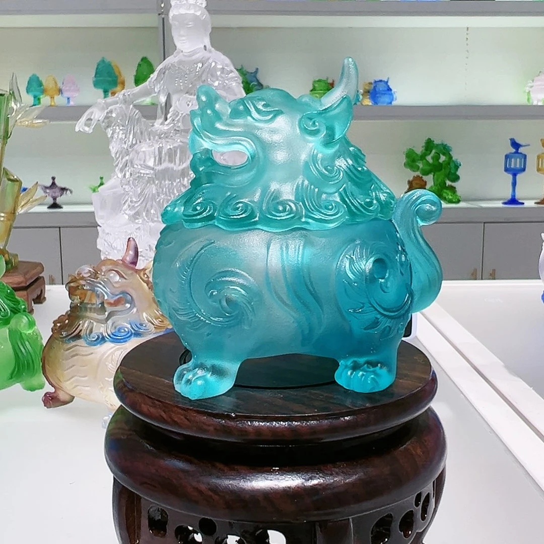 【闪购商品】手工艺品琉璃狻猊香炉小号