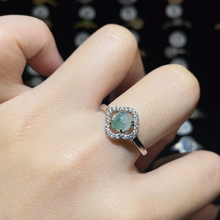 翡翠未镶嵌戒指戒指