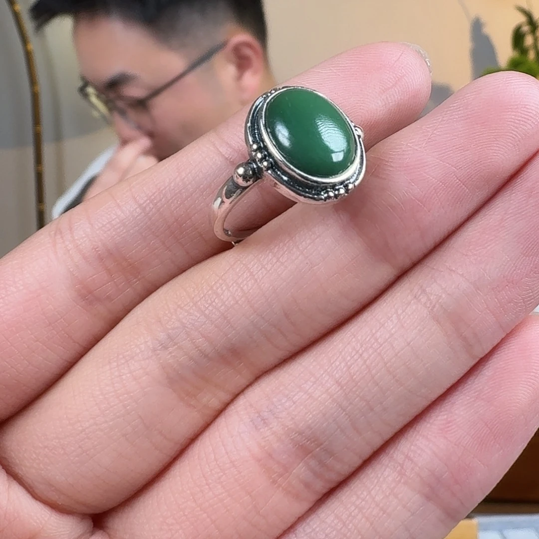 绿松石银S925镶嵌珠宝奇石