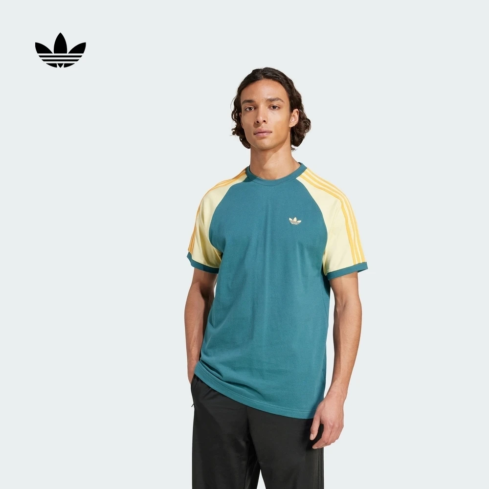 阿迪达斯三叶草经典运动上衣圆领短袖T恤男夏季新款adidas KC4961