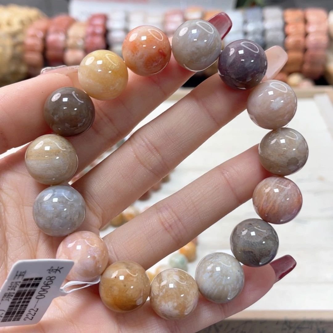 硅化珊瑚（珊瑚玉）手链未镶嵌小*硕165