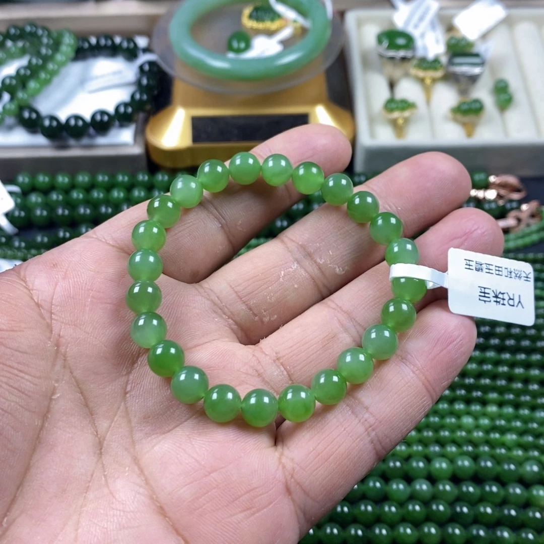 和田玉（碧玉）手串未镶嵌8