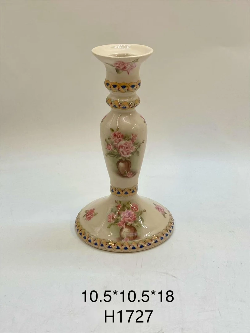 欧洲名画 cz 彩色烛台摆件