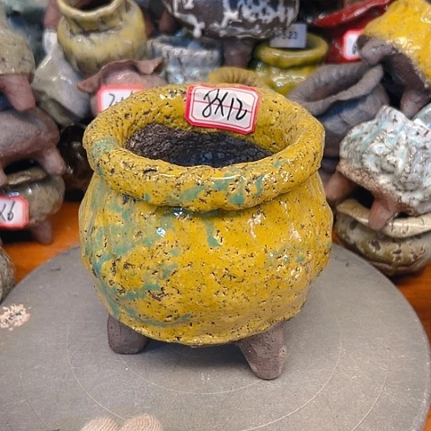 粗陶花盆手工花盆制作