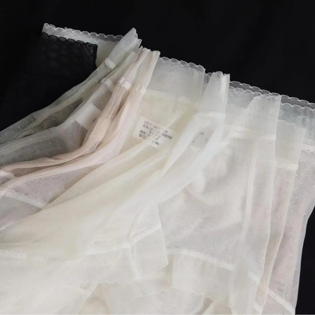 超薄法式网纱蕾丝内裤女舒适裸感亲肤轻柔软糯极简风少女三角裤4