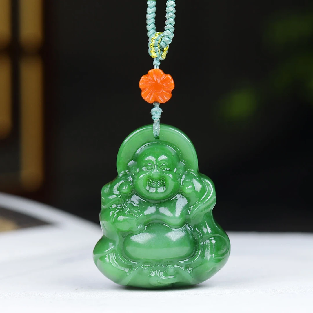 1227172和田玉碧玉佛公