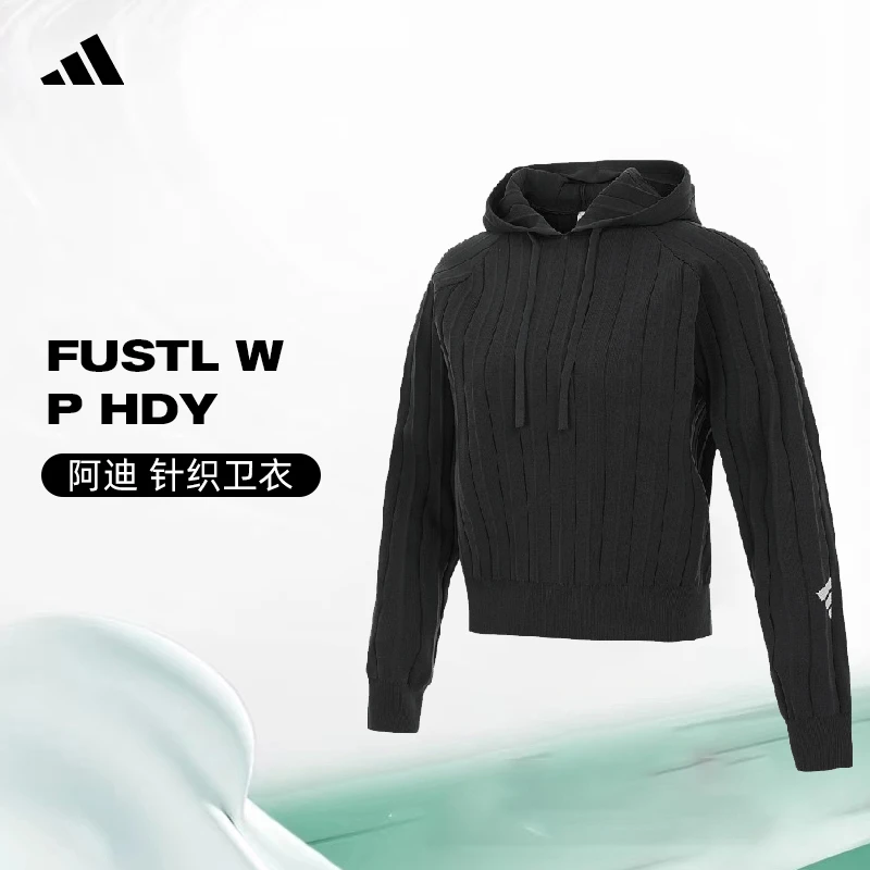 adidas阿迪达斯女子FUSTL W P HDY针织连帽卫衣JM4255