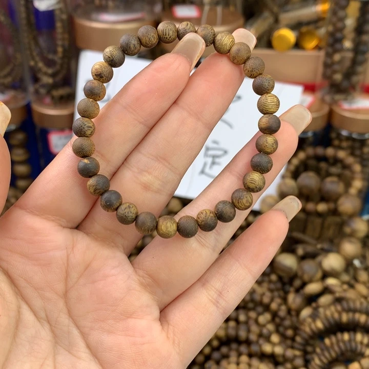 沉香碎屑沉香06圆珠单圈