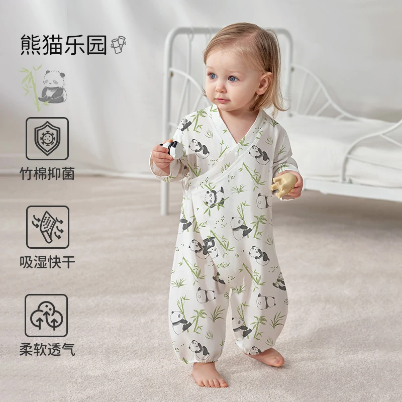 【欧孕正品带标】-竹棉纱布长袖和尚服