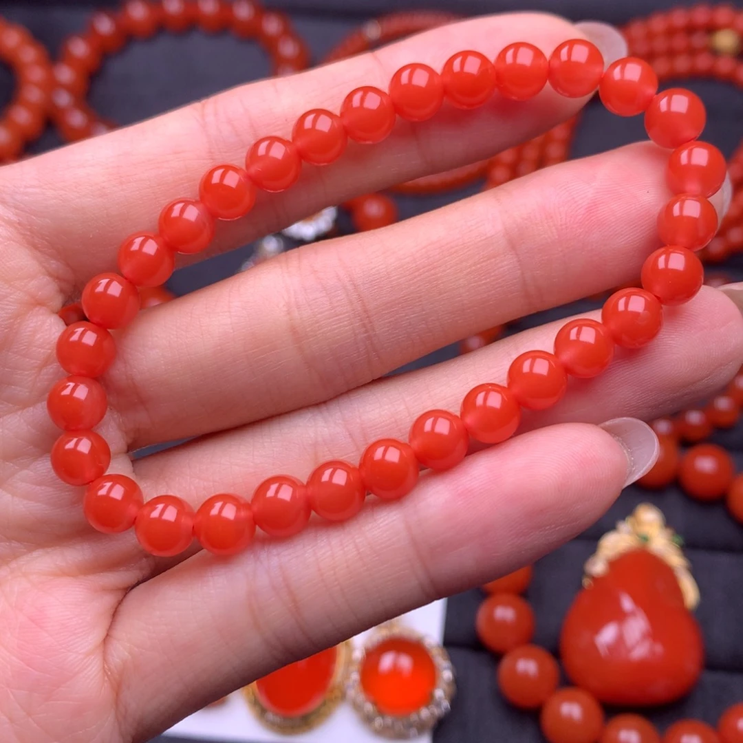 【闪购商品】未镶嵌手串南红玛瑙保山南红原矿小手串