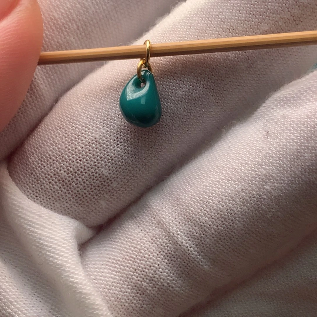 绿松石18K金镶嵌配饰