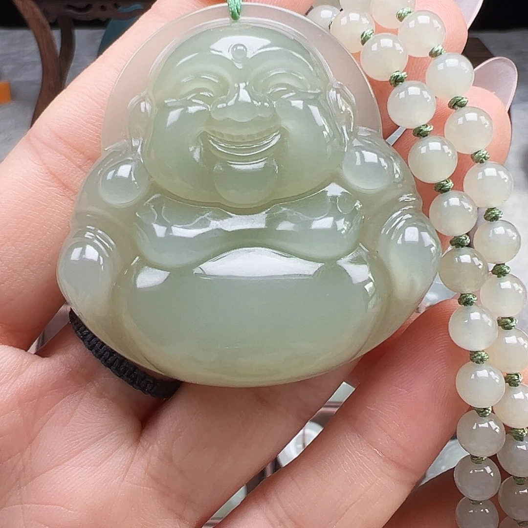 吊坠(赠链)足金镶嵌和田玉