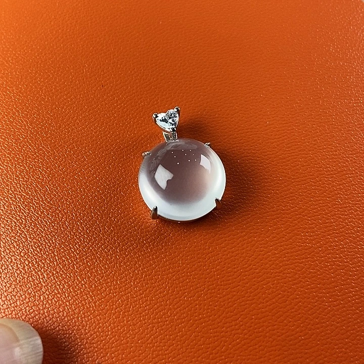 石英质玉银S925镶嵌颈饰