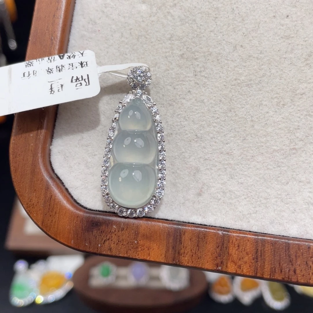 翡翠银S925镶嵌套链