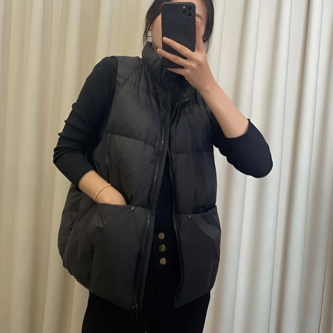 秋冬2025新款马甲背心女宽松轻薄短款坎肩马夹外套