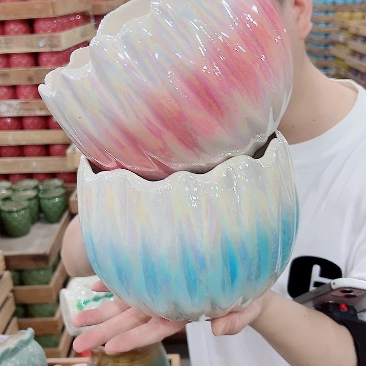 有孔，满10元发货多肉陶瓷花盆