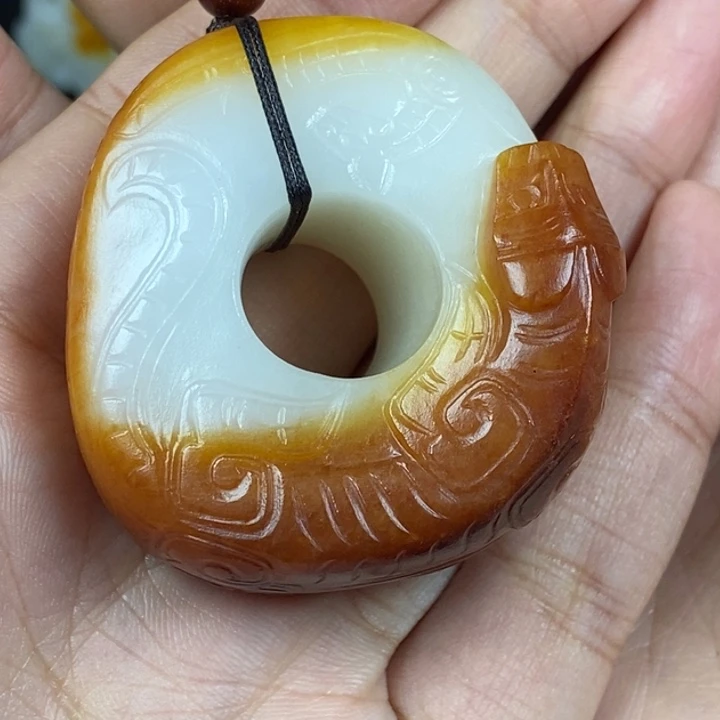 未镶嵌和田玉挂件江**海