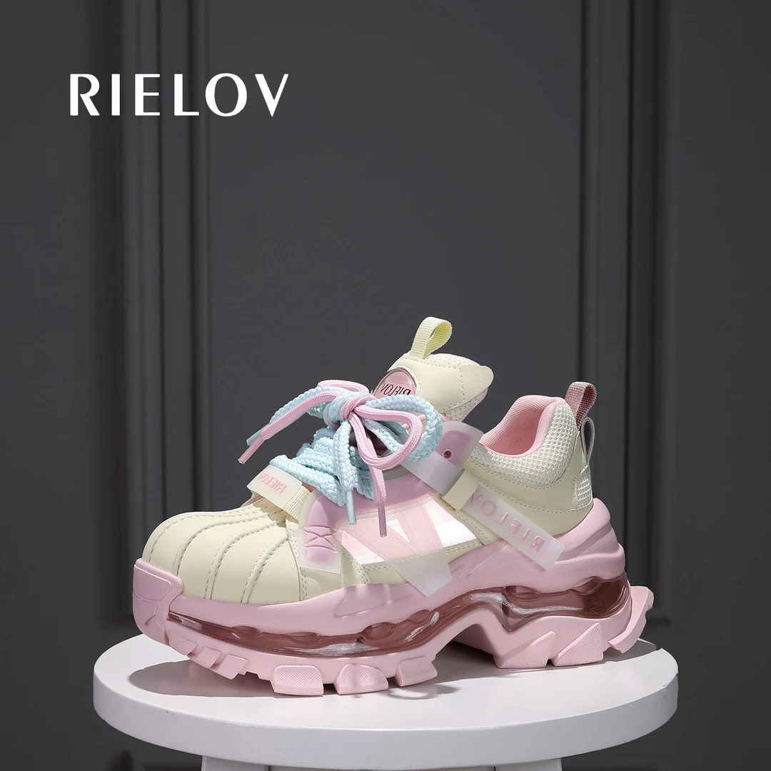 【RIELOV●云梦泽】增高8cm时尚潮流百搭女士休闲鞋666-165