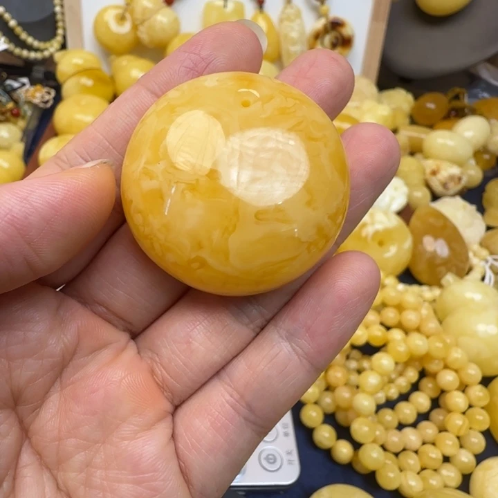 蜜蜡未镶嵌颈饰天然蜜蜡