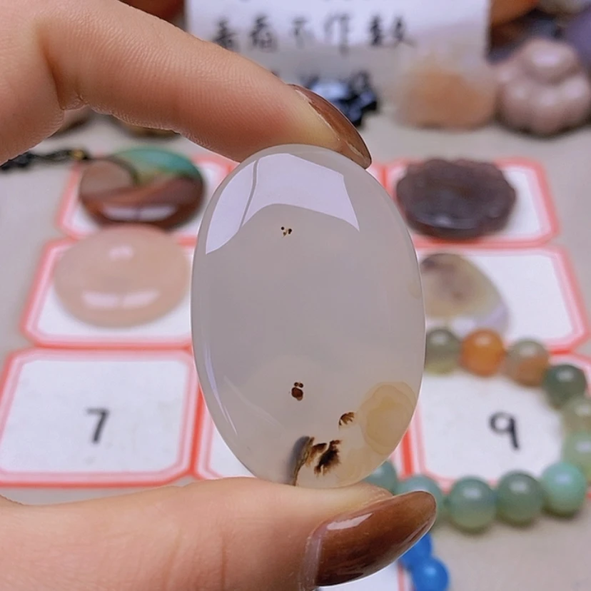 【闪购商品】未镶嵌玛瑙/玉髓珠宝半成品水**亭