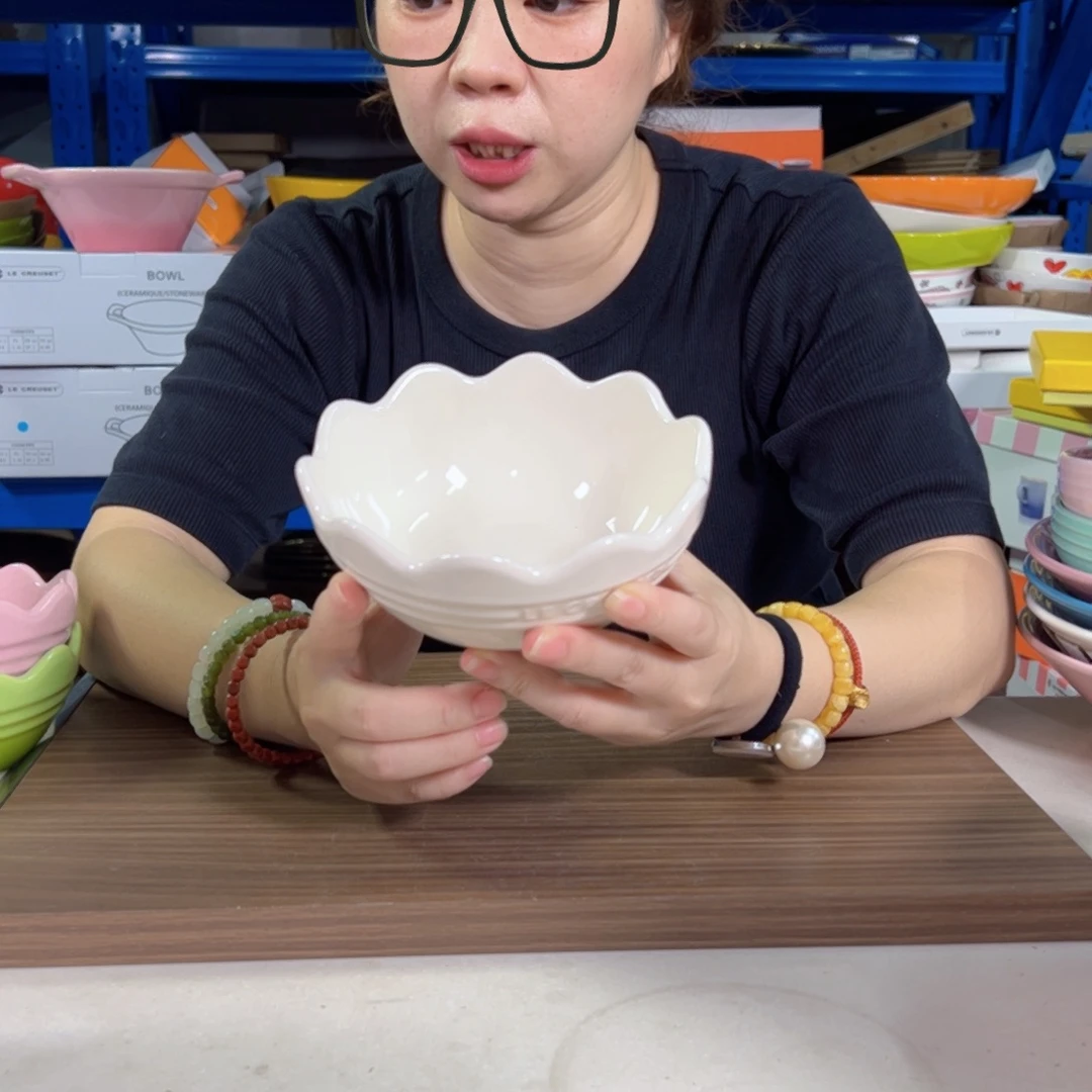 陶瓷米白色蛋壳公寓碗
