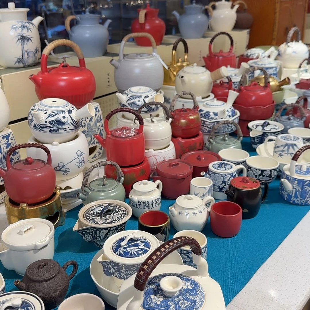 雨***香亚麻如意海水青灯壶