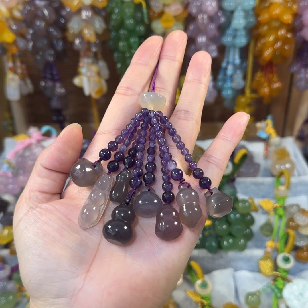 未镶嵌手机挂件玛瑙/玉髓