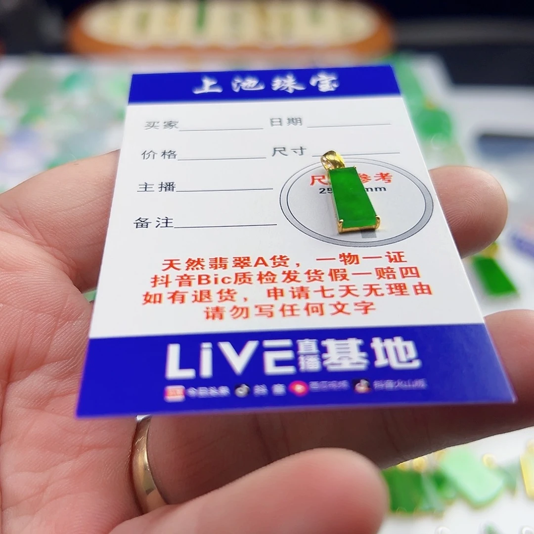 颈饰18K金镶嵌翡翠翡翠