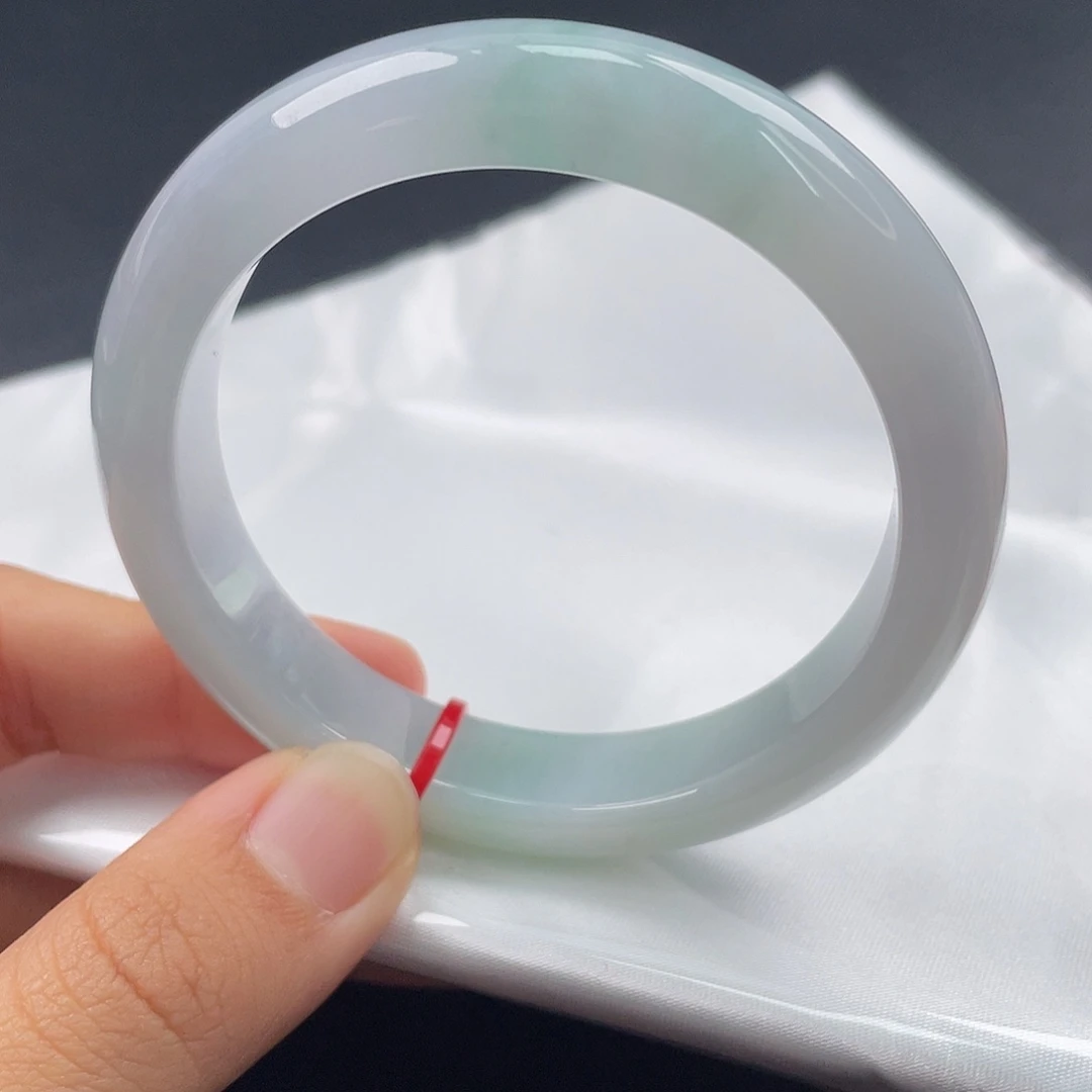 翡翠未镶嵌手镯5455圈