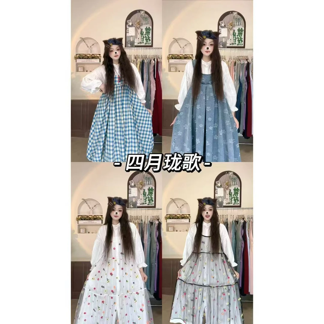 四月珑歌小敏专属〖800〗春夏季碎花复古百搭连衣裙合集