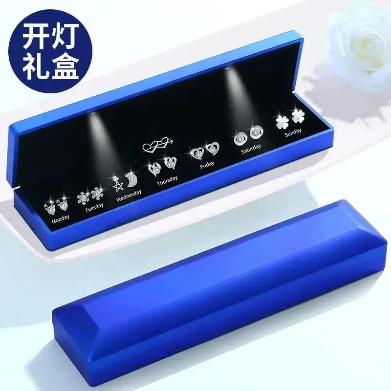 【七夕礼盒装】情人节礼物纯银耳针耳钉耳环百搭生日礼物