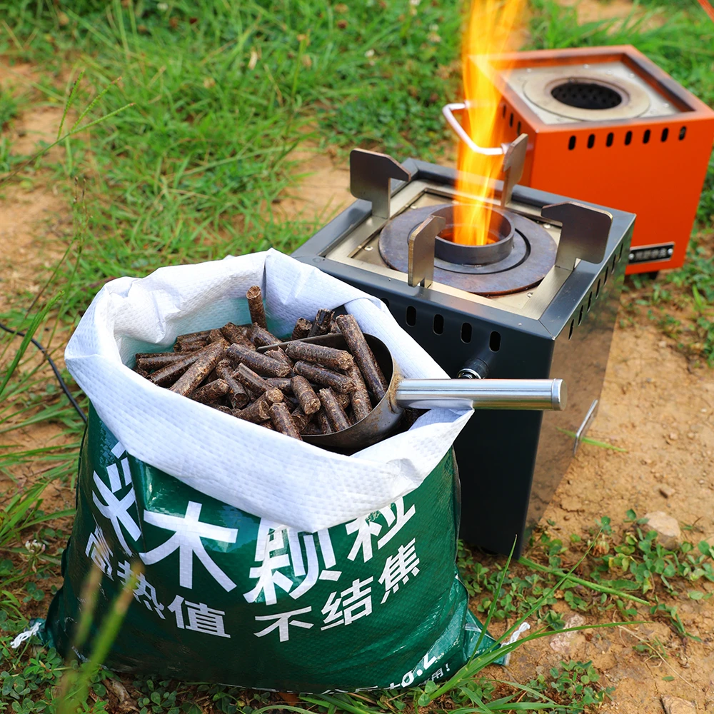 纯红木生物燃烧颗粒不含胶耐烧不卡料高热量露营方便携带3公斤装